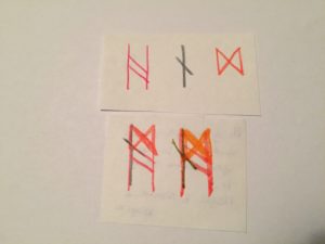 Bindrune For Change and Resources: Hagalaz, Nauthiz, Dagaaz