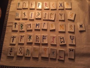 Finished Runes in Candle Light