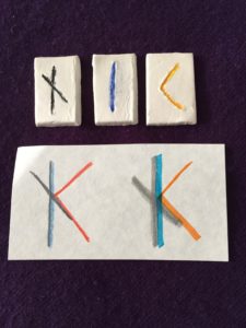 Bindrune of Nauthiz, Isa, and Kenaz