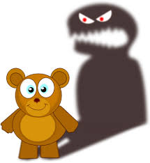 teddy-bear-with-monster-shadow