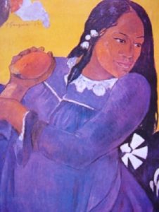 Woman with a Mango - Paul Gauguin