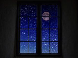 Moon in the window