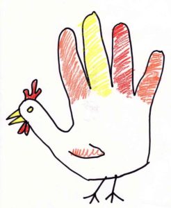 Hand drawn turkey, found on the internet