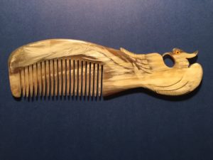 Scythian-Style Carved Horn Comb - Phoenix