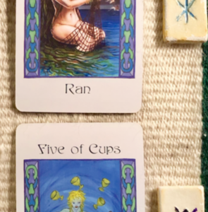 A teaser screenshot of this week’s Insight from the Oracles, with just a hint of the cards and runes showing.