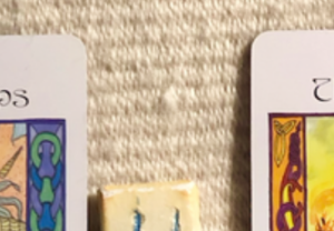 A teaser screenshot of this week’s Insight from the Oracles, with just a hint of the cards and runes showing.