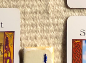 A teaser screenshot of this week’s Insight from the Oracles, with just a hint of the cards and runes showing.