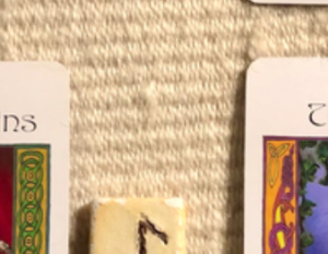 A teaser screenshot of this week’s Insight from the Oracles, with just a hint of the cards and runes showing.