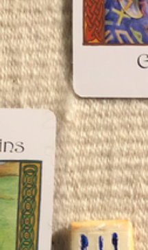 A teaser screenshot of this week’s Insight from the Oracles, with just a hint of the cards and runes showing.