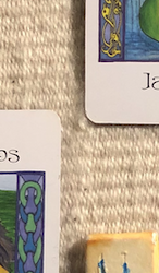 A teaser screenshot of this week’s Insight from the Oracles, with just a hint of the cards and runes showing.