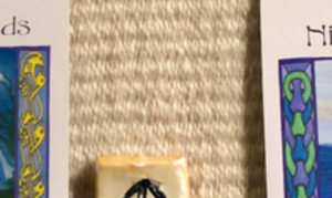 A teaser screenshot of this week’s Insight from the Oracles, with just a hint of the cards and runes showing.