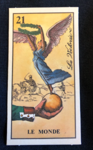 The World card from the Napoleon Tarot.